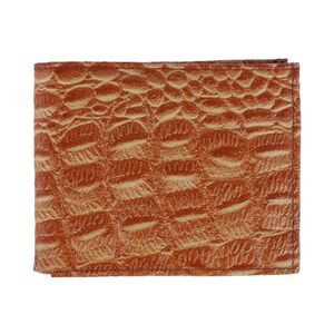 CTM Men's Alligator Print Bifold Wallet